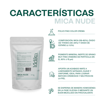 Mica Nude | Pigmento Sutil para un Acabado Sedoso, Natural y Perfeccionador