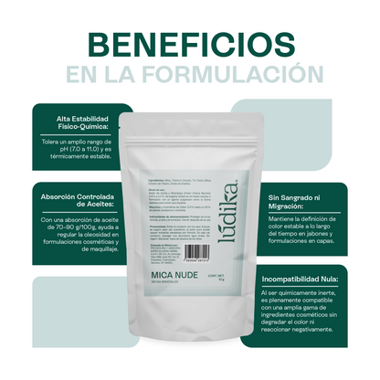 Mica Nude | Pigmento Sutil para un Acabado Sedoso, Natural y Perfeccionador