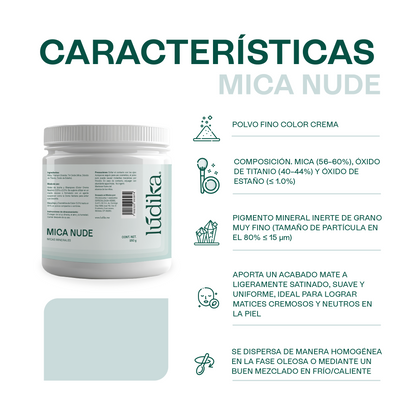 Mica Nude | Pigmento Sutil para un Acabado Sedoso, Natural y Perfeccionador