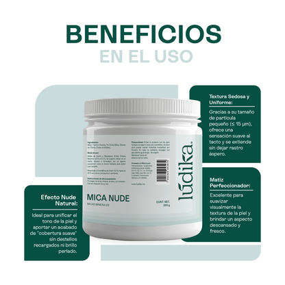 Mica Nude | Pigmento Sutil para un Acabado Sedoso, Natural y Perfeccionador