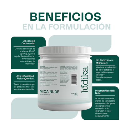 Mica Nude | Pigmento Sutil para un Acabado Sedoso, Natural y Perfeccionador