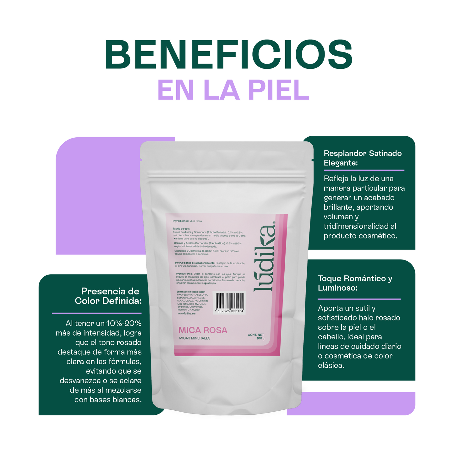 Mica Rosa | Pigmento Perlado Suave para Cosméticos Delicados y Radiantes