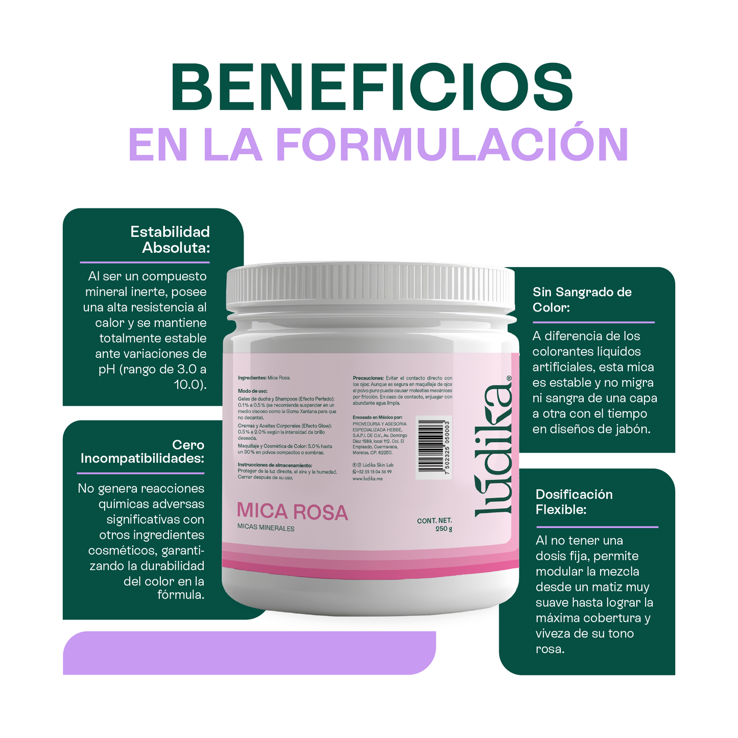 Mica Rosa | Pigmento Perlado Suave para Cosméticos Delicados y Radiantes