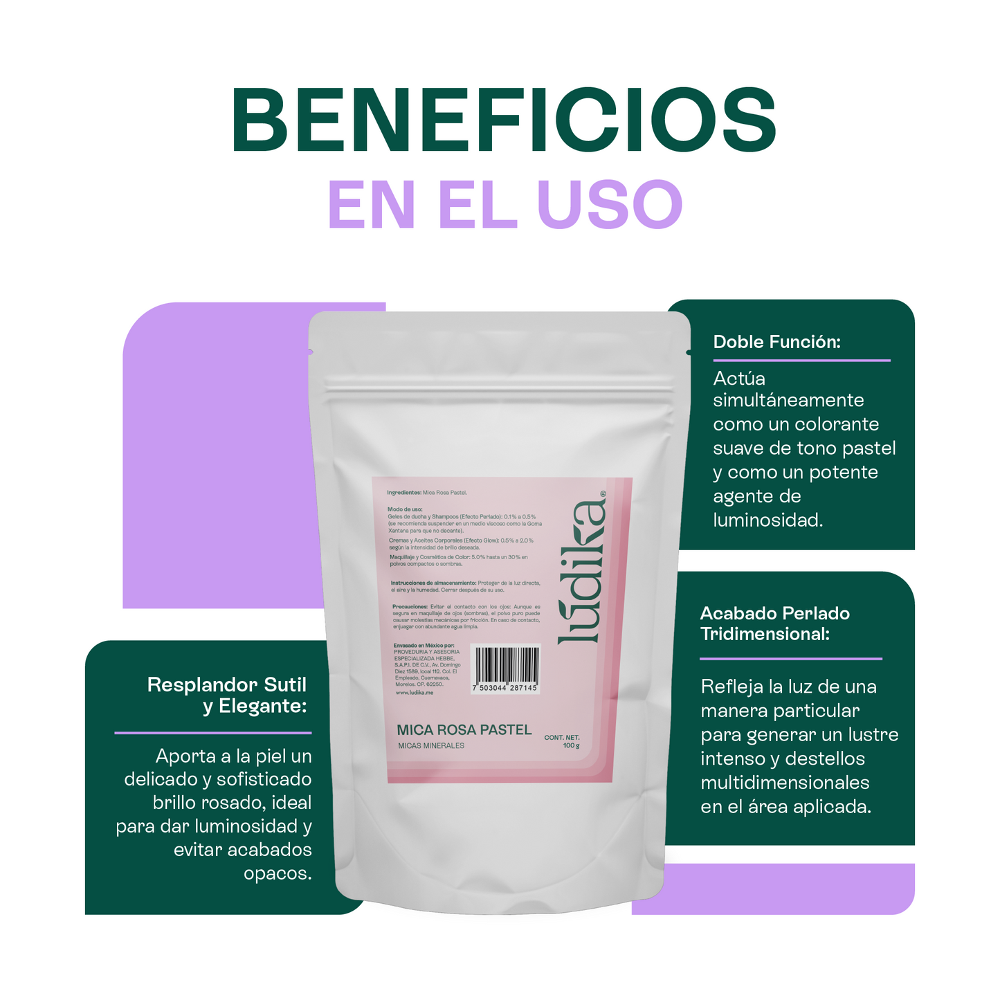 Mica Rosa Pastel | Pigmento Perlado Suave para Cosméticos Delicados y Radiantes