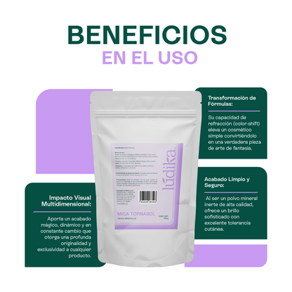 Mica Tornasol | Brillo Holográfico y Multidimensional para tus Fórmulas Cosméticas