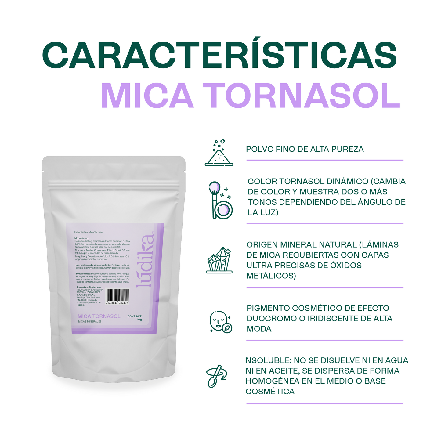 Mica Tornasol | Brillo Holográfico y Multidimensional para tus Fórmulas Cosméticas