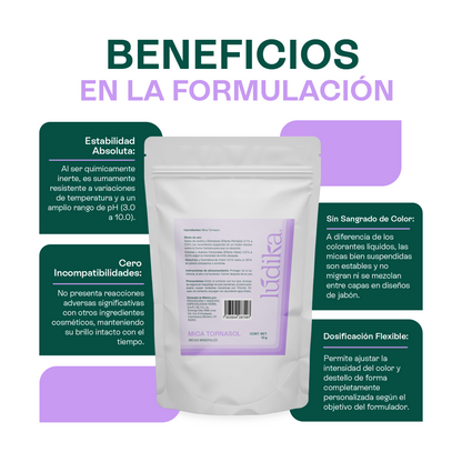 Mica Tornasol | Brillo Holográfico y Multidimensional para tus Fórmulas Cosméticas