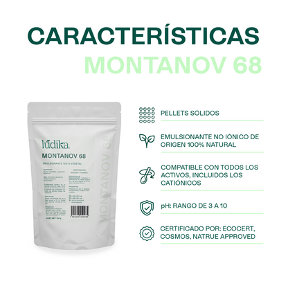 Montanov 68 | Auto-emulsionante No Iónico | Refuerzo de Barrera Cutánea y Sensorial de Lujo