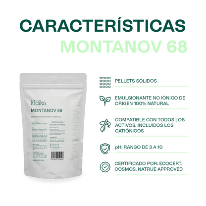Montanov 68 | Auto-emulsionante No Iónico | Refuerzo de Barrera Cutánea y Sensorial de Lujo