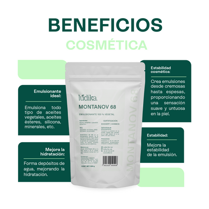 Montanov 68 | Auto-emulsionante No Iónico | Refuerzo de Barrera Cutánea y Sensorial de Lujo