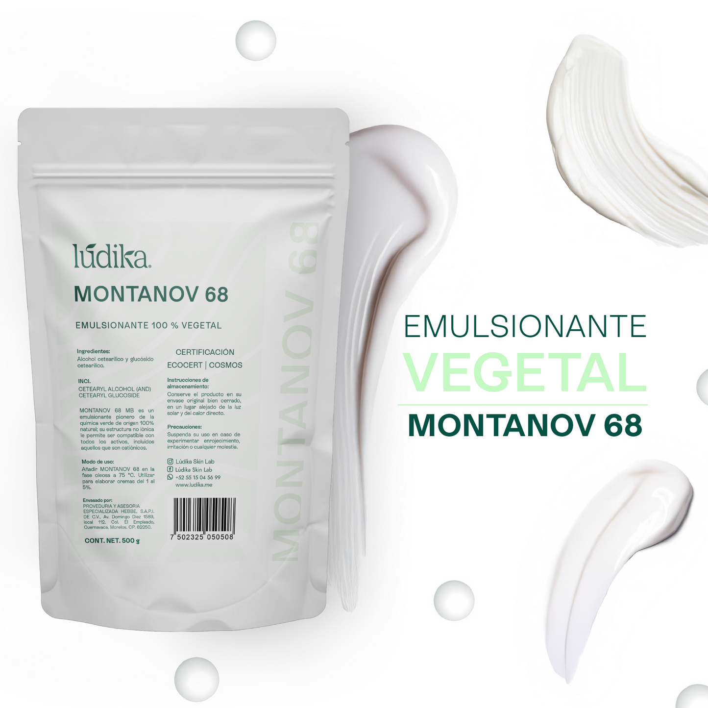 Montanov 68 | Auto-emulsionante No Iónico | Refuerzo de Barrera Cutánea y Sensorial de Lujo