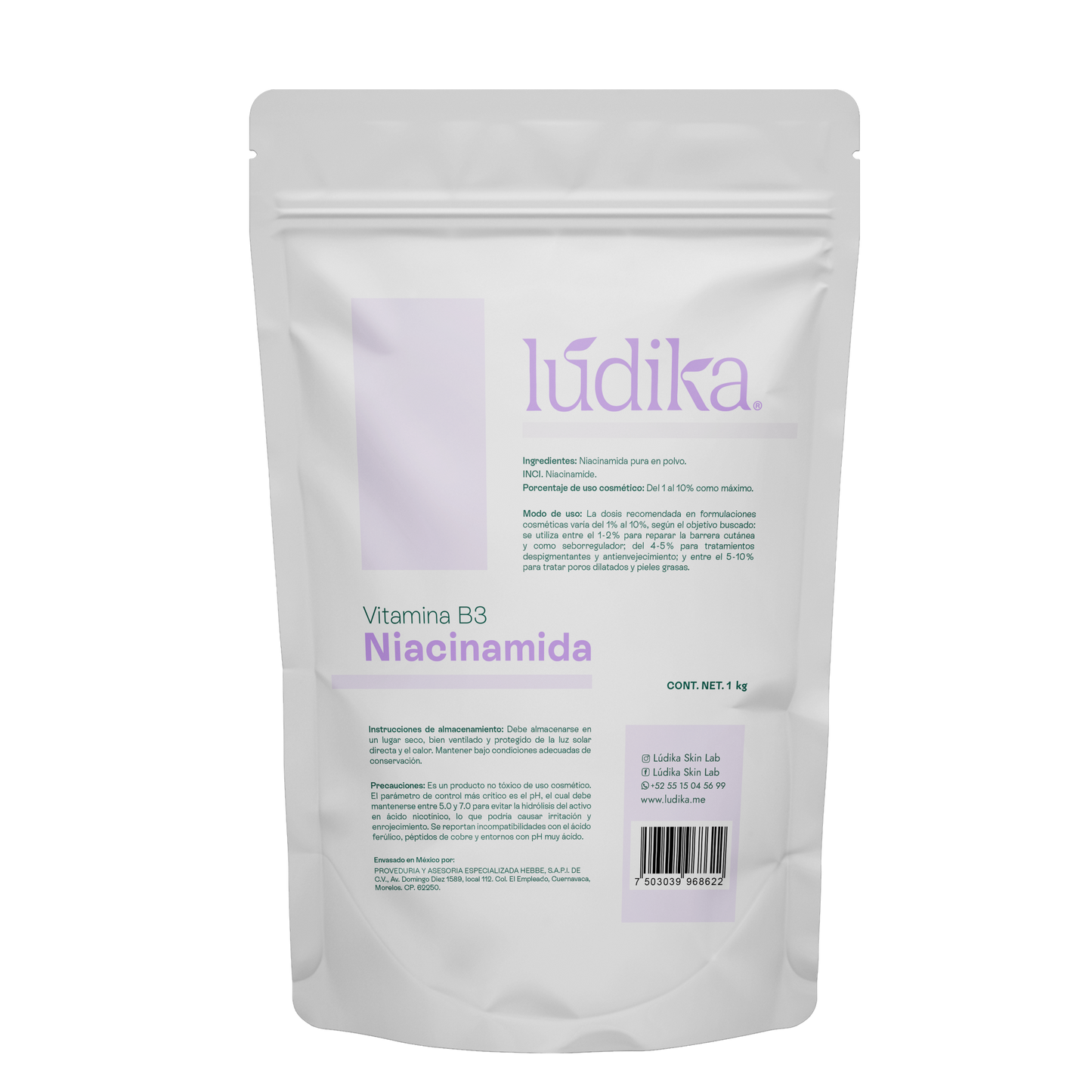 Niacinamida (Vitamina B3) | Facil y Capilar | Multiacción Control de Sebo, Poros y Manchas