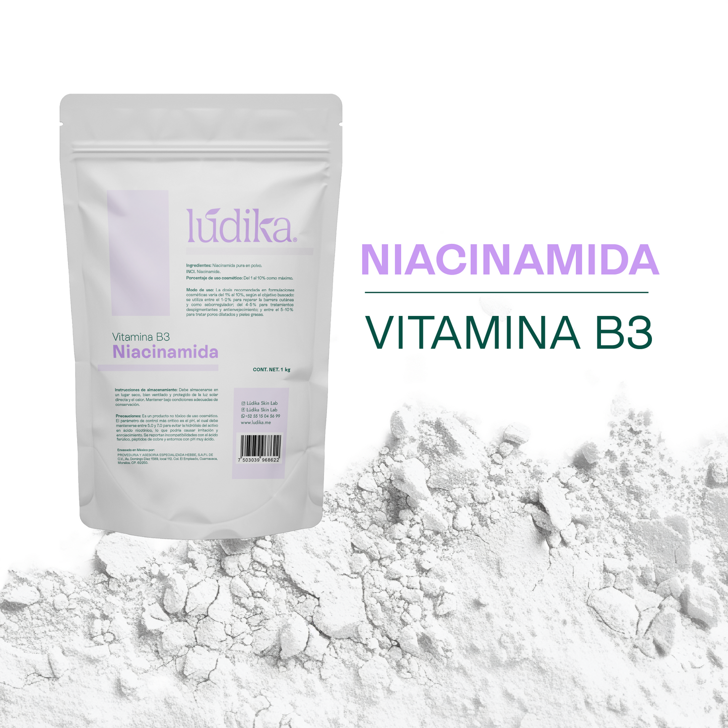 Niacinamida (Vitamina B3) | Facil y Capilar | Multiacción Control de Sebo, Poros y Manchas