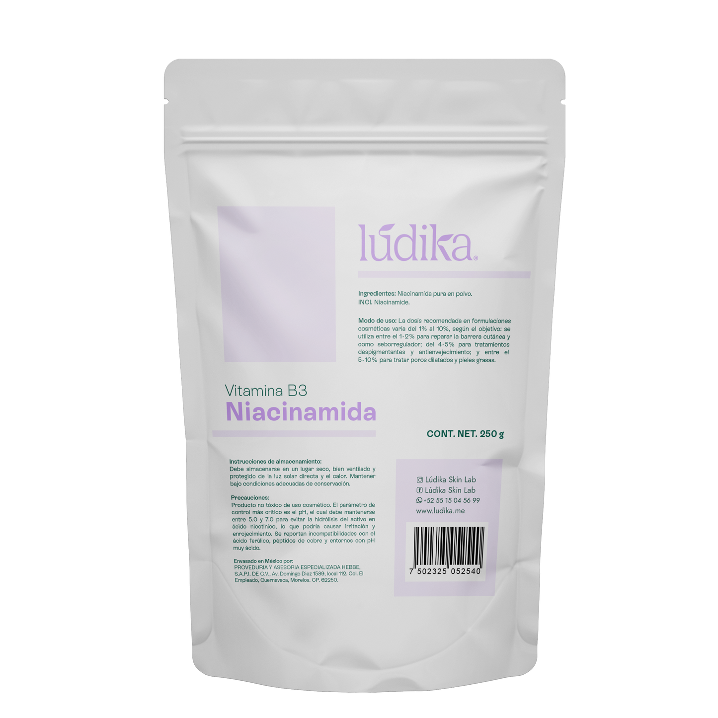 Niacinamida (Vitamina B3) | Facil y Capilar | Multiacción Control de Sebo, Poros y Manchas
