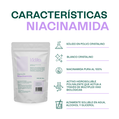 Niacinamida (Vitamina B3) | Facil y Capilar | Multiacción Control de Sebo, Poros y Manchas