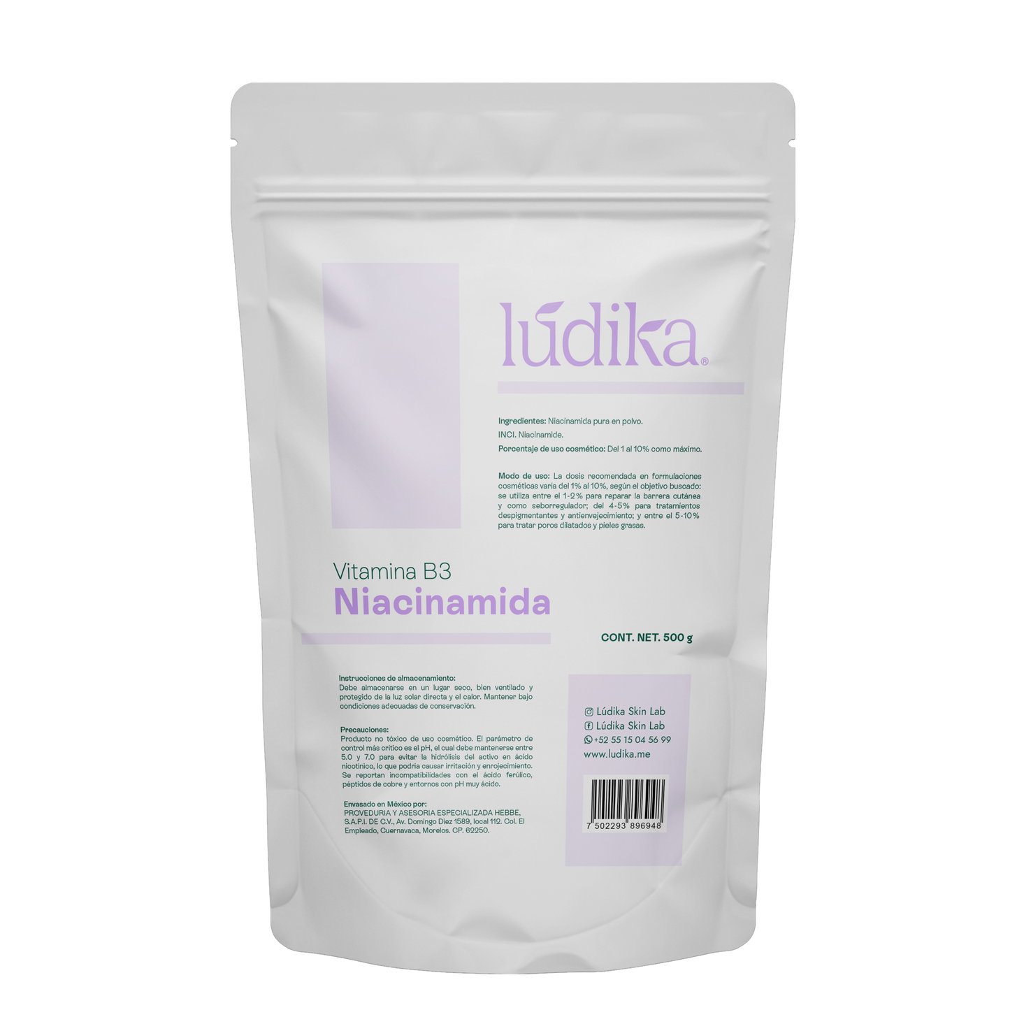 Niacinamida (Vitamina B3) | Facil y Capilar | Multiacción Control de Sebo, Poros y Manchas