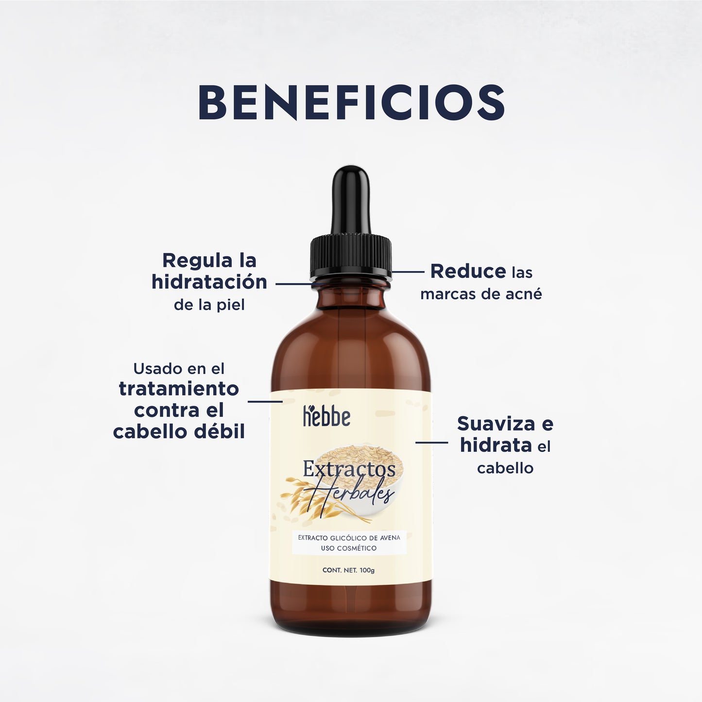 Extracto Glicólico de Avena | Facial, Corporal y Capilar | Activo Calmante, Anti-Irritante y Protector de la Barrera Cutánea