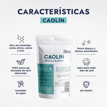 Arcilla Blanca (Caolín) | Facial y Corporal | Purificante Suave y Matificante