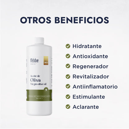 Aceite de Oliva Extra Virgen | Capilar y Corporal |Hidratante, Antioxidante y Reparador Cutáneo