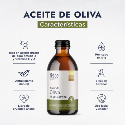 Aceite de Oliva Extra Virgen | Capilar y Corporal |Hidratante, Antioxidante y Reparador Cutáneo