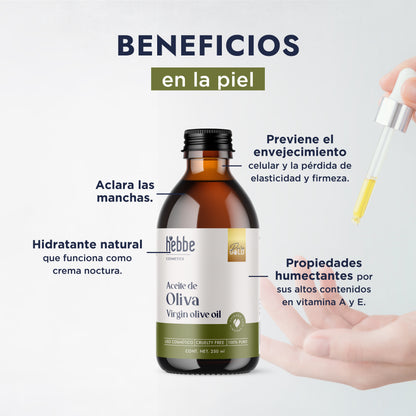 Aceite de Oliva Extra Virgen | Capilar y Corporal |Hidratante, Antioxidante y Reparador Cutáneo