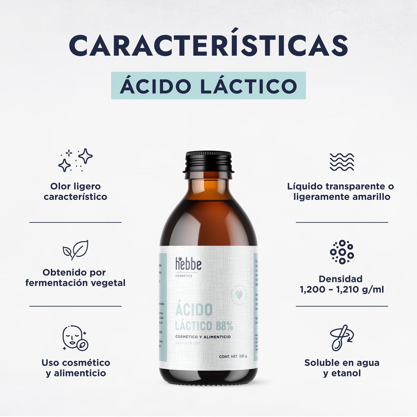 Ácido Láctico | Humectante, Exfoliante Suave e Ideal para Piel Sensible