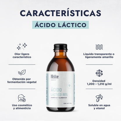 Ácido Láctico | Humectante, Exfoliante Suave e Ideal para Piel Sensible