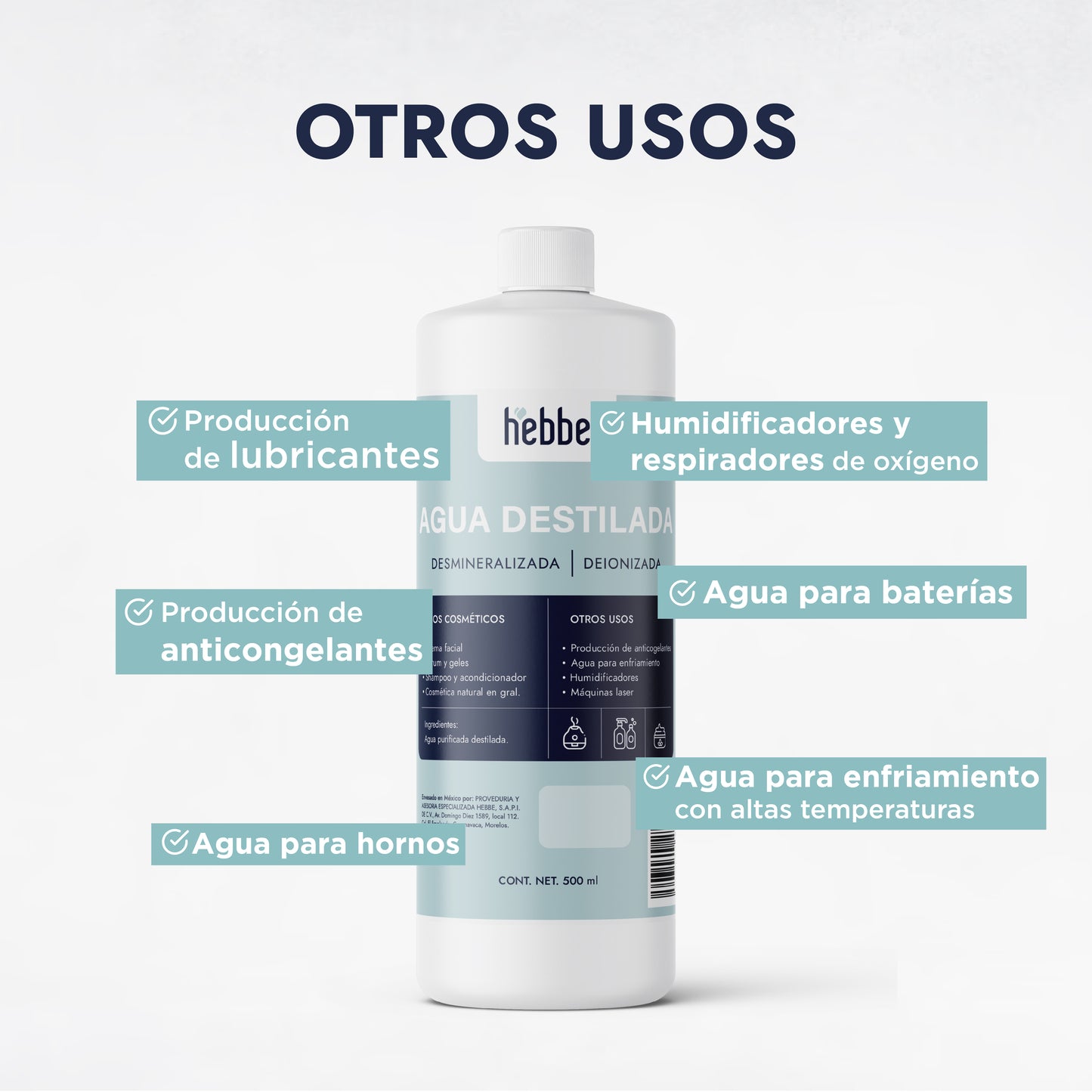 Agua Destilada (Aqua) | Solvente Universal y Base de Pureza | Estabilidad para Fórmulas Cosméticas