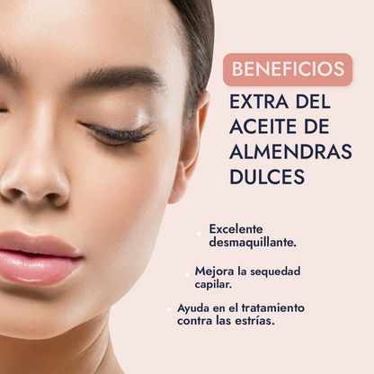 Aceite de Ricino y Almendras | Kit nutritivo facial | Nutrición Profunda, Crecimiento y Hidratación
