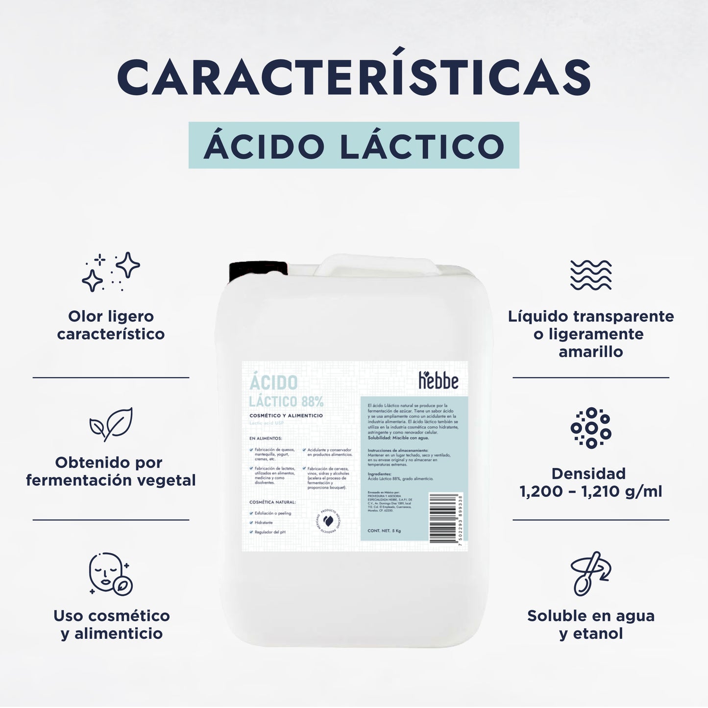 Ácido Láctico | Humectante, Exfoliante Suave e Ideal para Piel Sensible