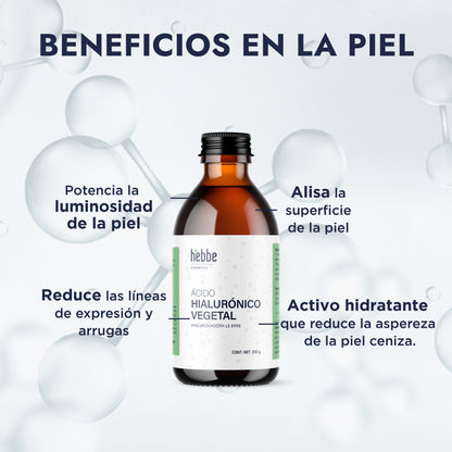 Ácido Hialurónico Vegetal | Hidratación Superficial y Filmógena | Alternativa Botánica Certificable