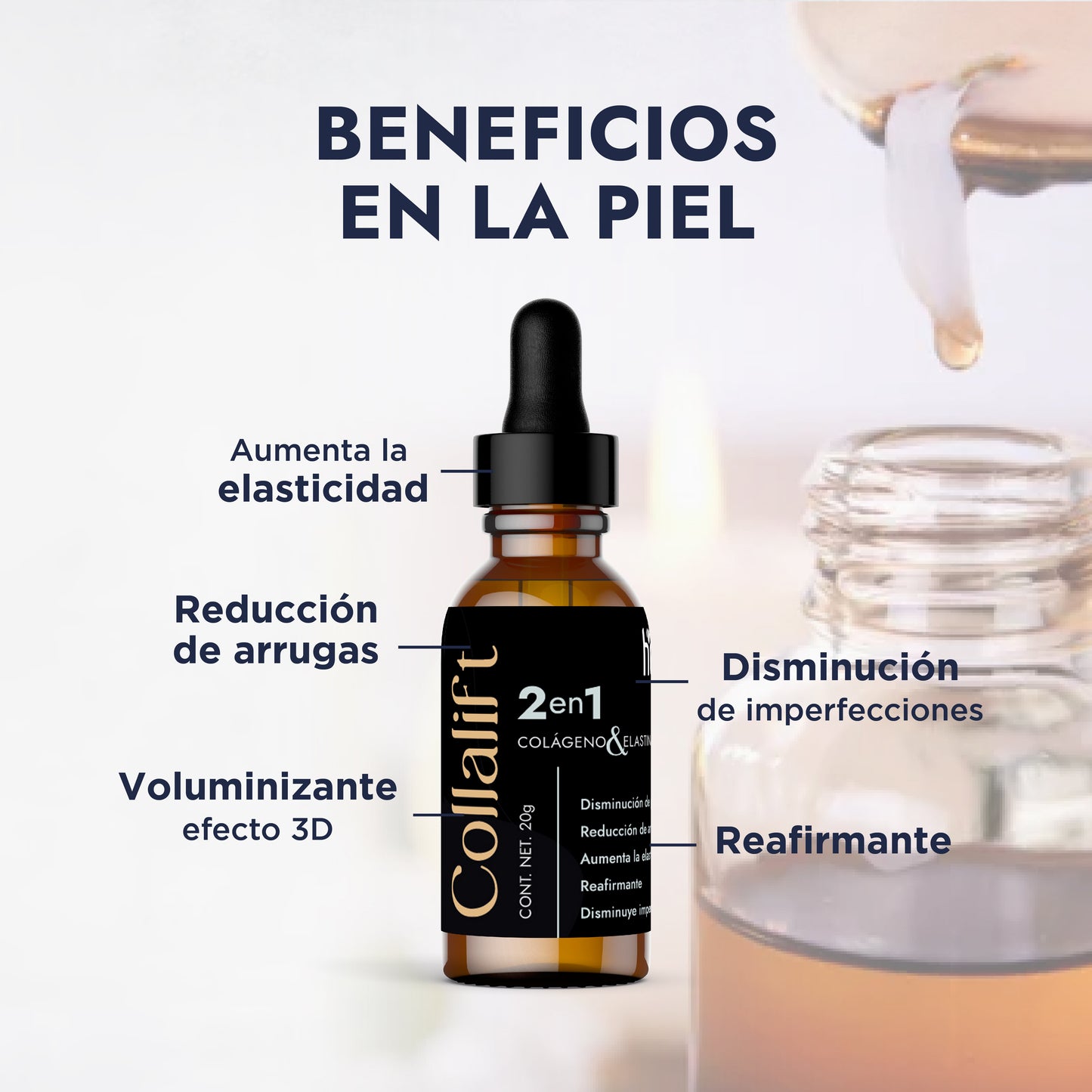 Collalift | Activo Lifting, Reafirmante Estructural | Cohesión y Densidad Cutánea