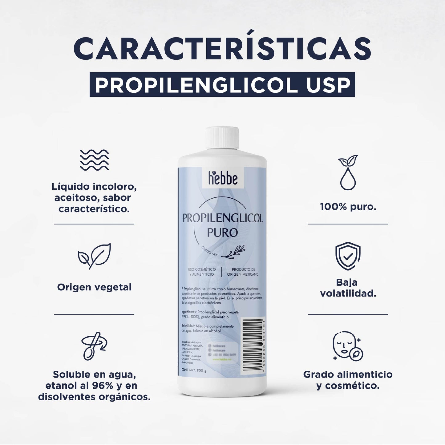 Propilenglicol | Humectante, Solvente y Potenciador de Ingredientes Activos