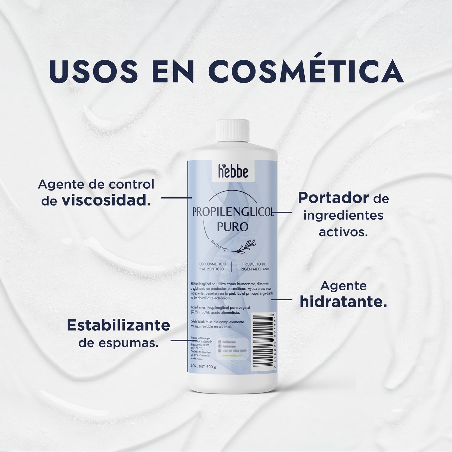 Propilenglicol | Humectante, Solvente y Potenciador de Ingredientes Activos