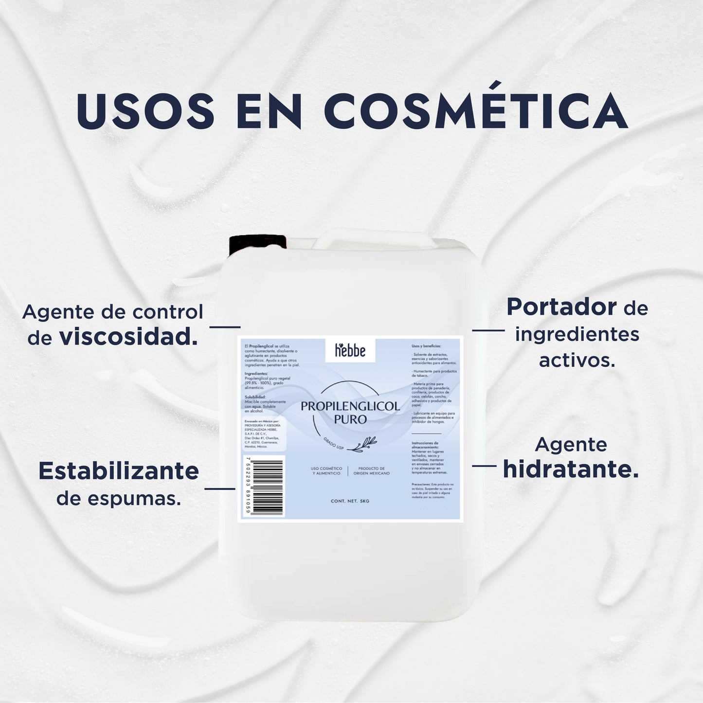 Propilenglicol | Humectante, Solvente y Potenciador de Ingredientes Activos