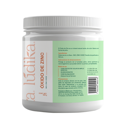 Óxido de Zinc No-Nano | Filtro Solar Físico UVA/UVB | Protector Cutáneo Calmante