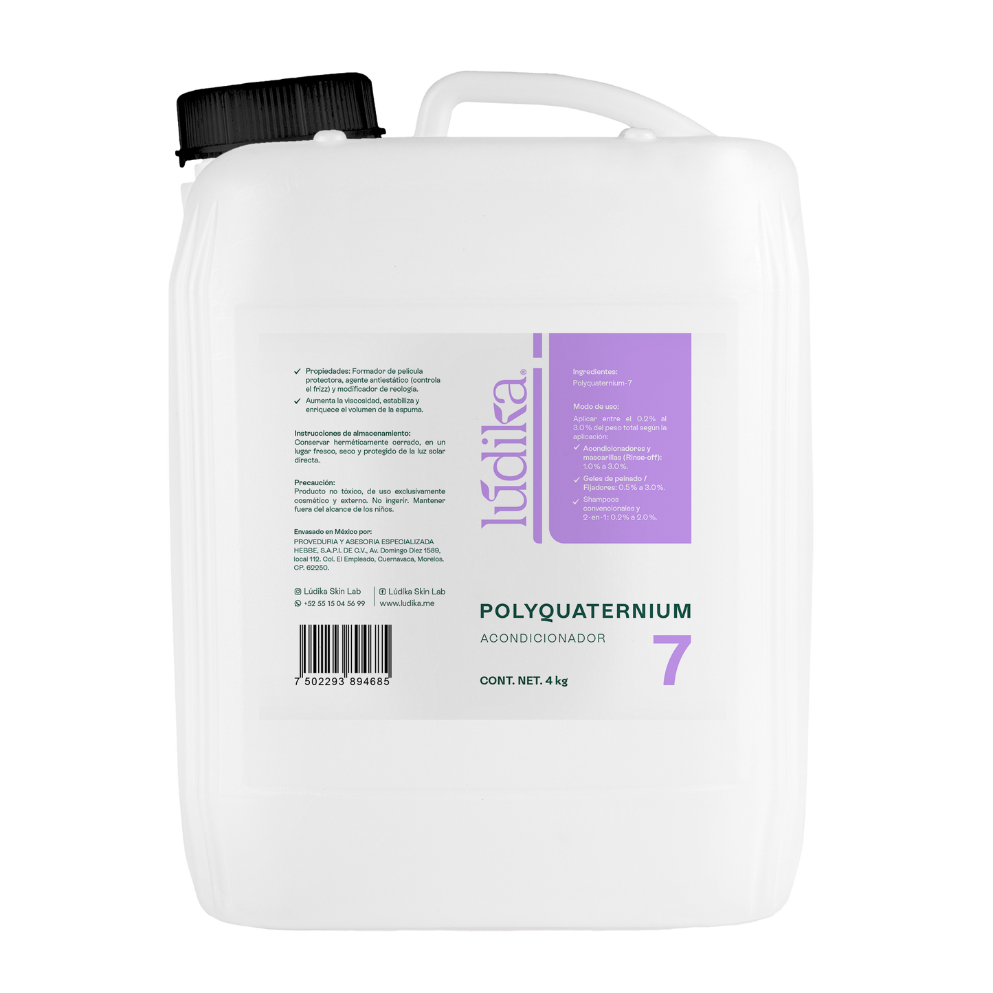 Polyquaternium-7 | Polímero Acondicionador Catiónico | Suavidad, Desenredo y Anti-Frizz
