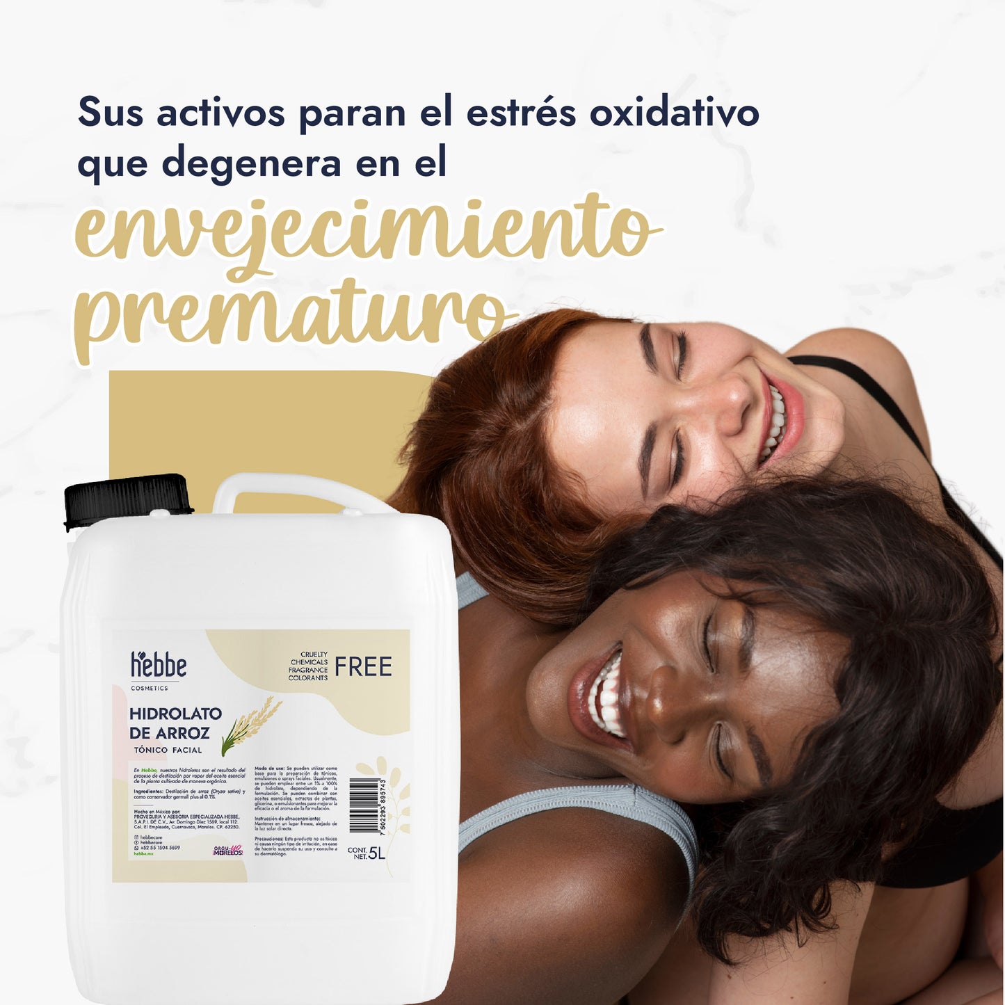 Hidrolato de Arroz Integral | Facial y Corporal | Iluminador, Calmante e Hidratante