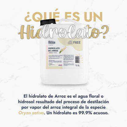 Hidrolato de Arroz Integral | Facial y Corporal | Iluminador, Calmante e Hidratante