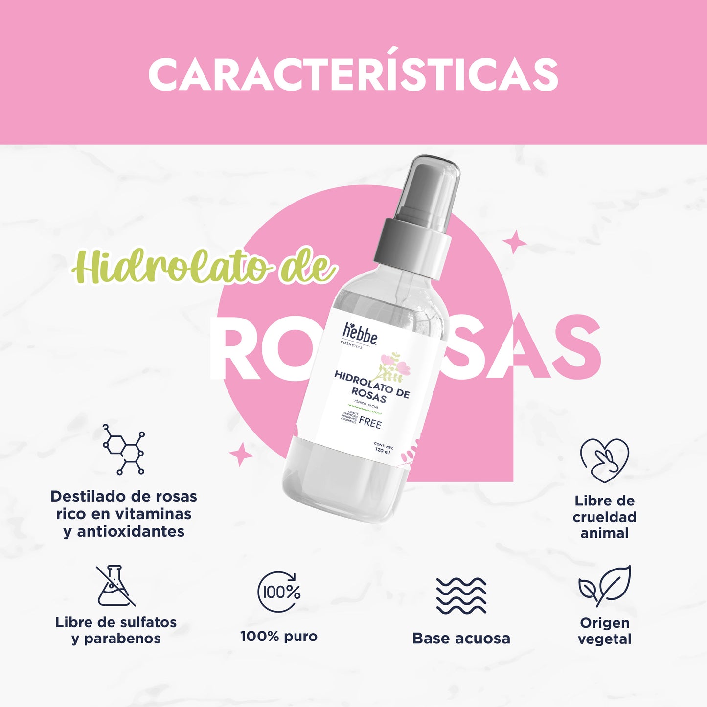 Hidrolato de Rosa Damascena | Facial y Corporal | Antiedad, Calmante y Regenerador