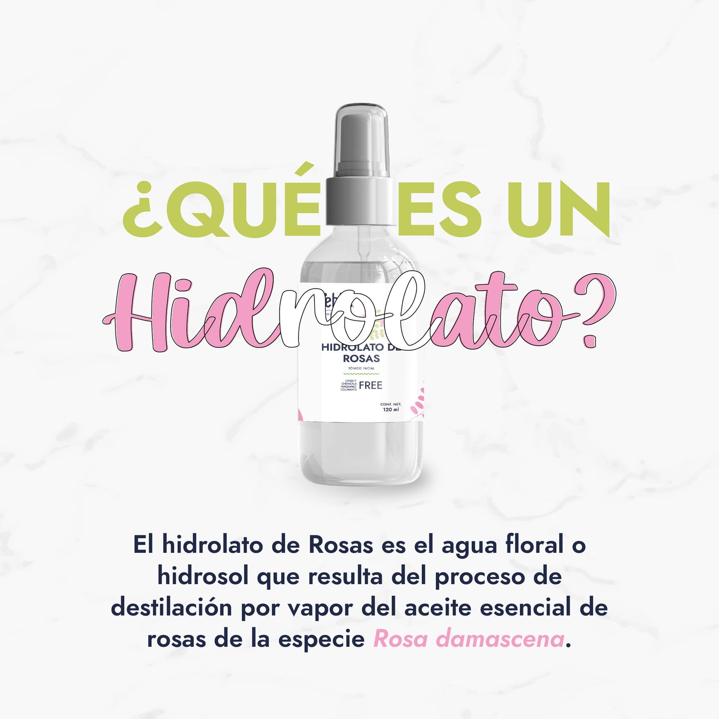 Hidrolato de Rosa Damascena | Facial y Corporal | Antiedad, Calmante y Regenerador