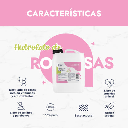 Hidrolato de Rosa Damascena | Facial y Corporal | Antiedad, Calmante y Regenerador