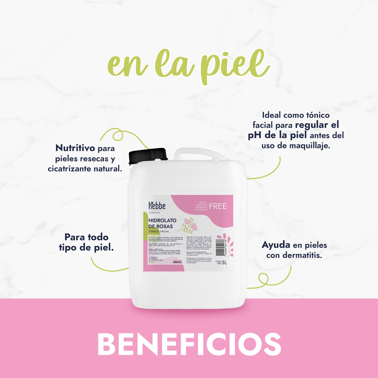 Hidrolato de Rosa Damascena | Facial y Corporal | Antiedad, Calmante y Regenerador