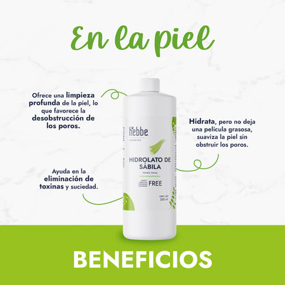 Hidrolato de Sábila | Facial y Corporal | Hidratante, Calmante y Regenerador