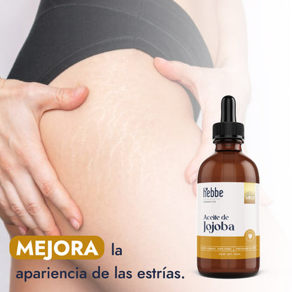 Aceite de Jojoba Cera natural | Facial, Capilar y Corporal | Seborregulador, Hidratante y Antioxidante Natural