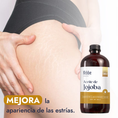 Aceite de Jojoba Cera natural | Facial, Capilar y Corporal | Seborregulador, Hidratante y Antioxidante Natural