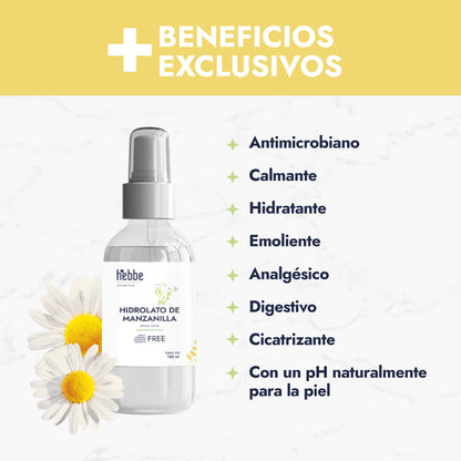Hidrolato de Manzanilla | Facial y Corporal | Calmante, Descongestivo y Reparador