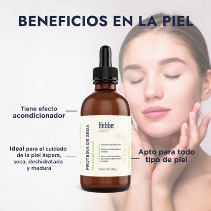 Proteína Hidrolizada de Seda | Capilar, Corporal y Facial | Tacto Aterciopelado y Brillo Espejo