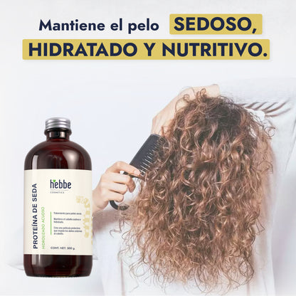 Proteína Hidrolizada de Seda | Capilar, Corporal y Facial | Tacto Aterciopelado y Brillo Espejo