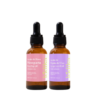 Aceites de Rosa Mosqueta y Pepita de Uva | Kit  Facial Lúdika | Nutrición y suavidad